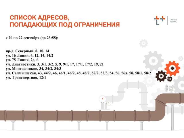 Стало известно, на каких улицах Оренбурга отключат горячую воду
