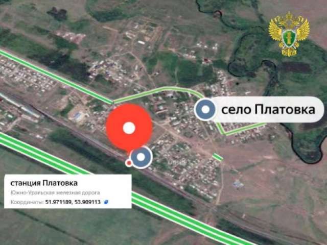 В Оренбуржье на станции Платовка локомотив сошел с рельсов