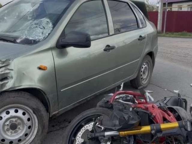В Кувандыке пенсионер на «Ладе Калине» сбил мотоциклиста