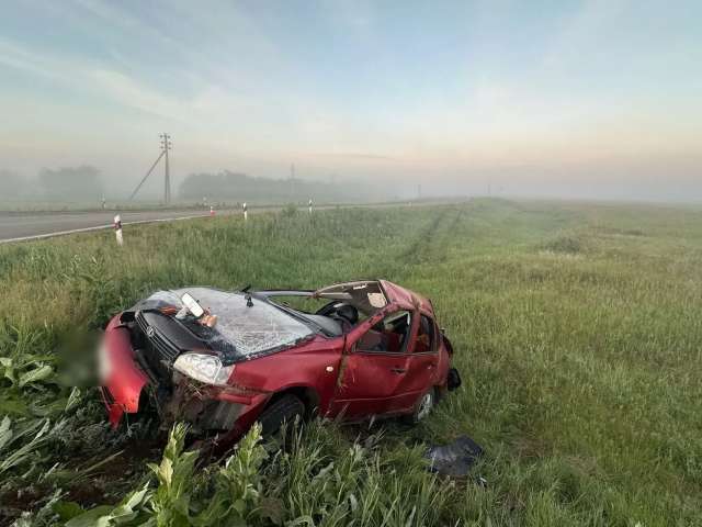  В Шарлыкском районе легковушка улетела в кювет. Погиб водитель