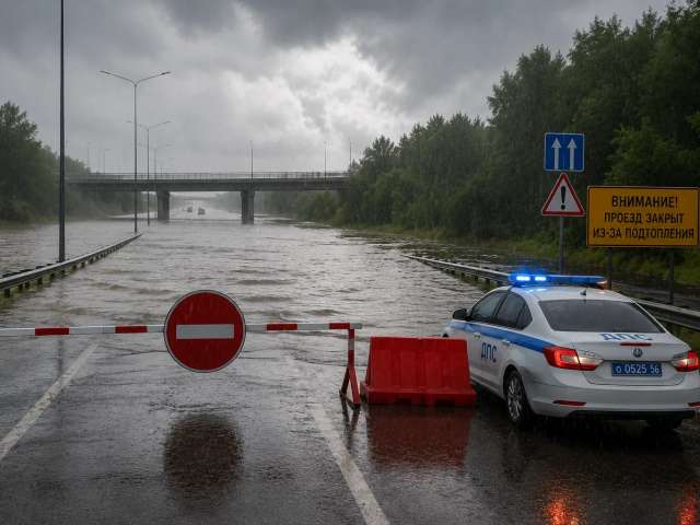 Из-за дождей в Оренбуржье перекрыты два участка дорог