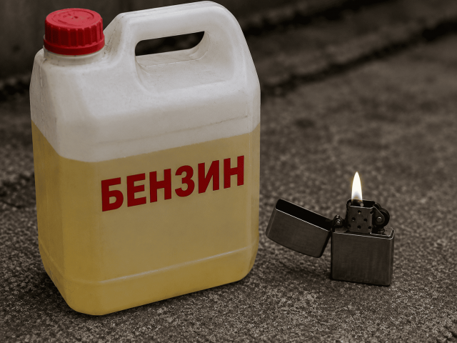 В Оренбургском районе мальчик получил ожог, играя с бензином и зажигалкой