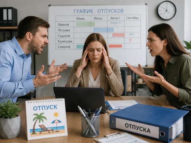 Конфликты из-за графика отпусков наблюдаются у одной трети работающих оренбуржцев
