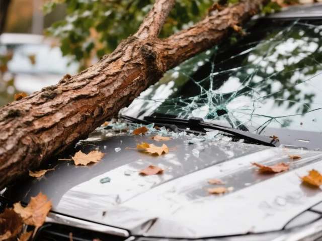 Оренбурженка отсудила у УК более 400 тысяч рублей за упавшее на ее авто дерево