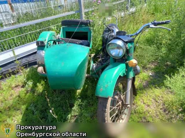 В Оренбургском районе у пьяного водителя конфисковали мотоцикл