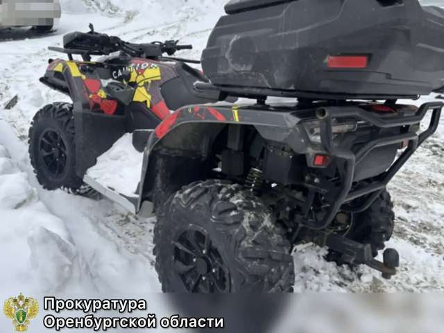 240 часов работ получил оренбуржец за пьяную езду на снегоболотоходе