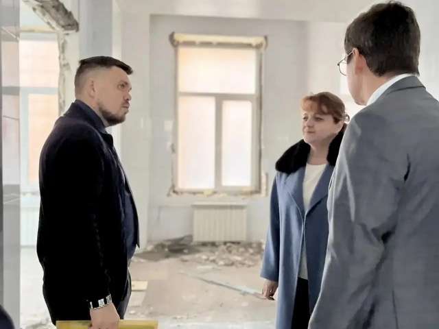 В первом корпусе Оренбургской областной больницы имени Войнова приступили к ремонтным работам 