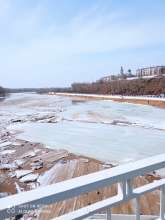 В Оренбурге на р. Урал начался ледоход