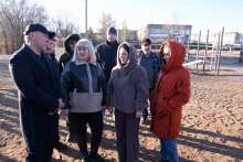 В поселке Кушкуль продолжается модернизация парка отдыха