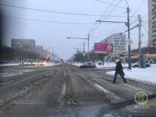 В Оренбурге снежный коллапс — улицы завалены снегом