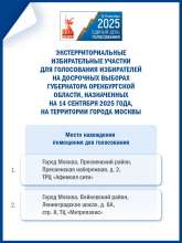 Оренбуржцы, находящиеся в Москве во время досрочных выборов губернатора, смогут проголосовать в столице