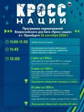 26 сентября в Оренбурге пройдет «Кросс нации»