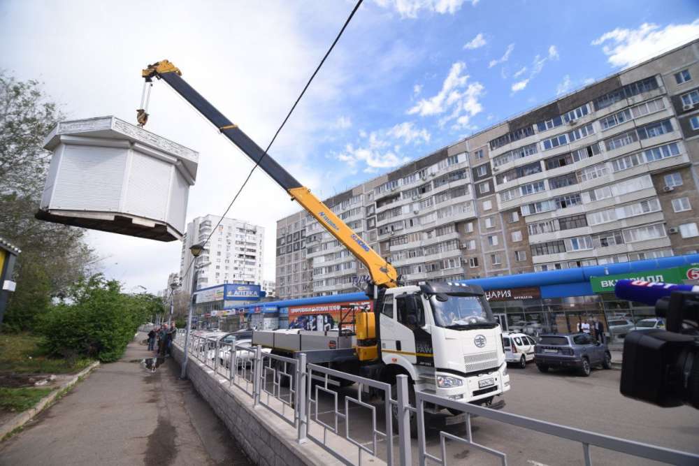 В Оренбурге в этом году демонтировали 38 киосков и ларьков