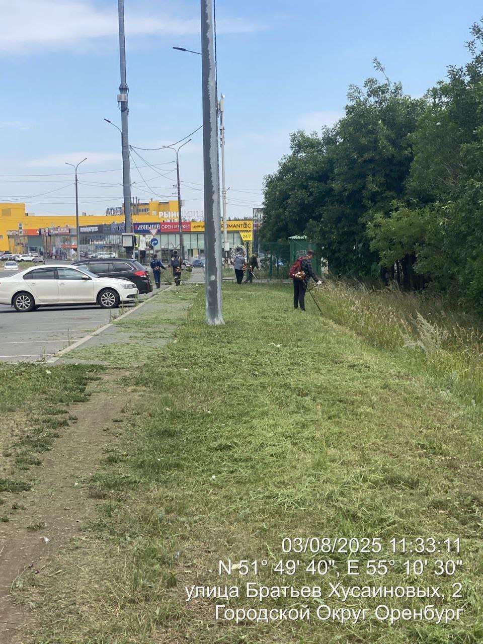 Коммунальщики Оренбурга за неделю обработали почти 600 тыс. кв. метров травы