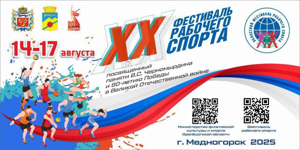 С 14 по 17 августа в Медногорске пройдет XX Фестиваля рабочего спорта