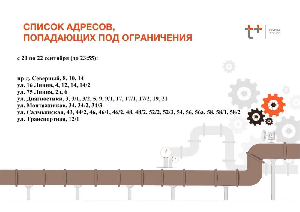 Стало известно, на каких улицах Оренбурга отключат горячую воду