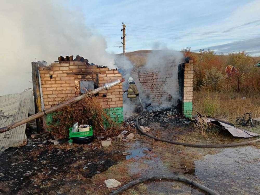 В Переволоцком районе пожар уничтожил дом и автомобиль