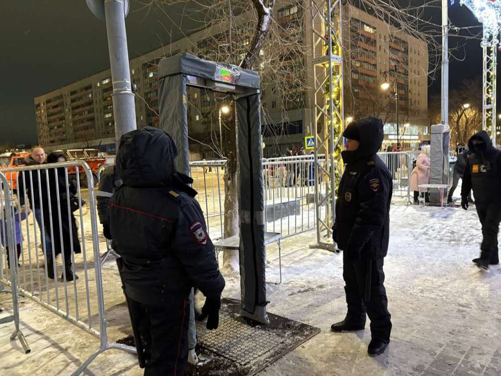 Полиция обеспечила порядок на открытии ёлок в Оренбурге 