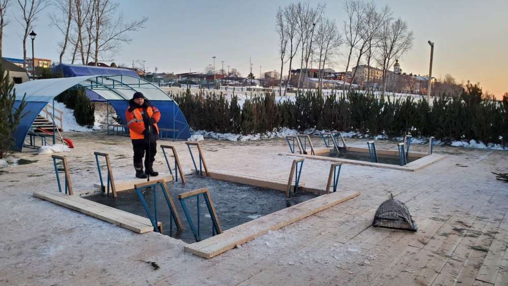 В Оренбурге завершаются работы по подготовке Крещенской купели