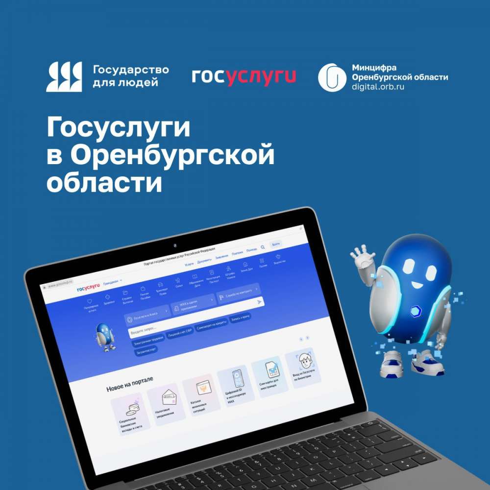 Жители Оренбуржья за год подали 8,5 млн заявлений через портал «Госуслуги»