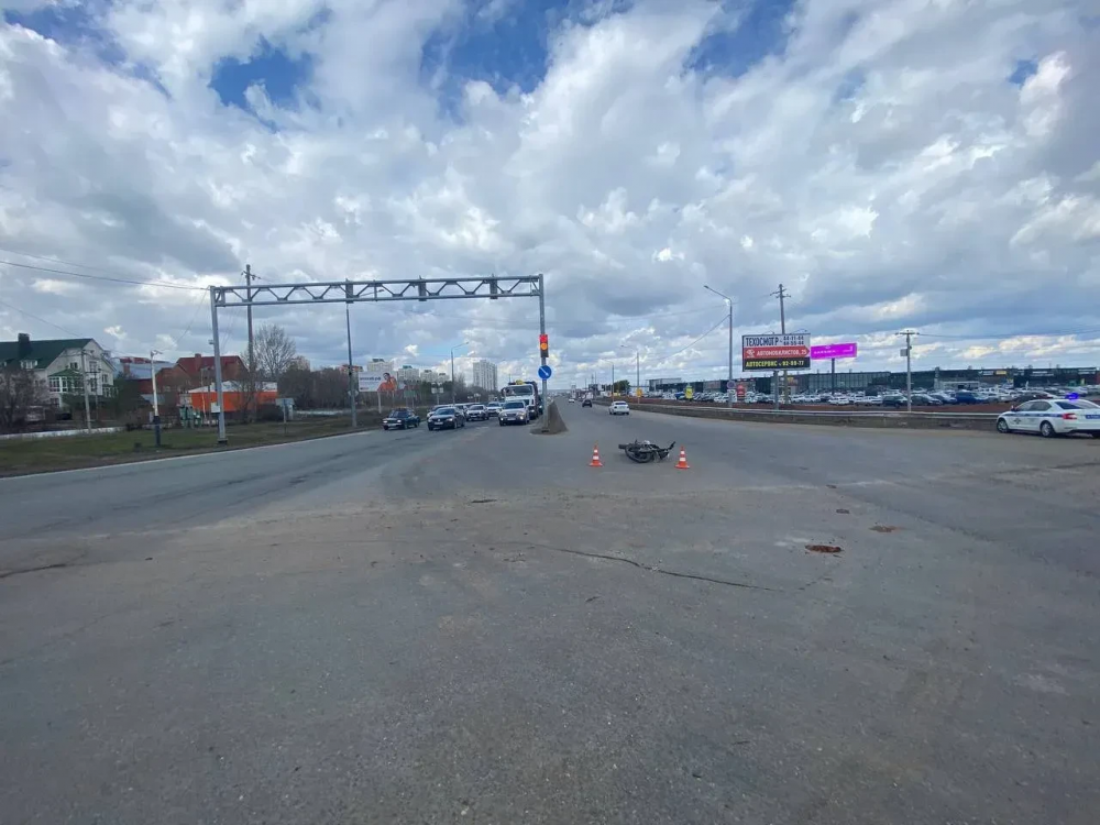 В Оренбурге в ДТП пострадал 35‑летний мотоциклист