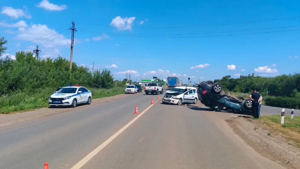 Два человека попали в больницу после ДТП в Курманаевском районе