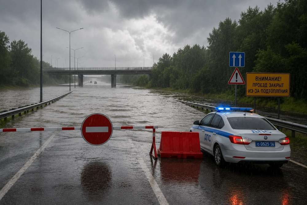В Оренбуржье из-за дождей остаются закрытыми для проезда два участка дорог 