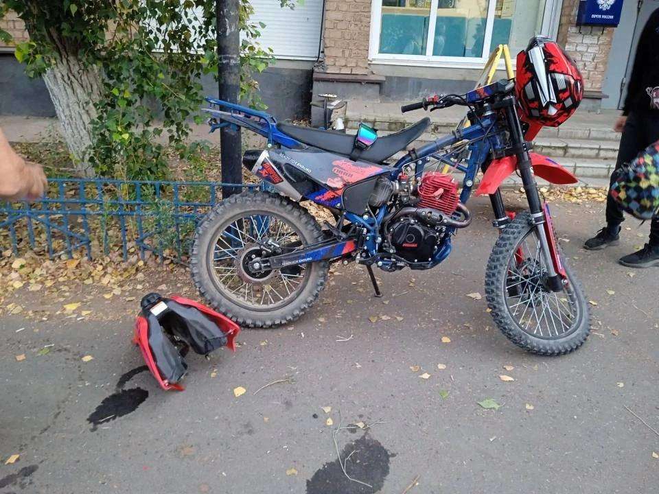 В Сакмарском районе автоледи сбила 13‑летнего подростка на мотоцикле